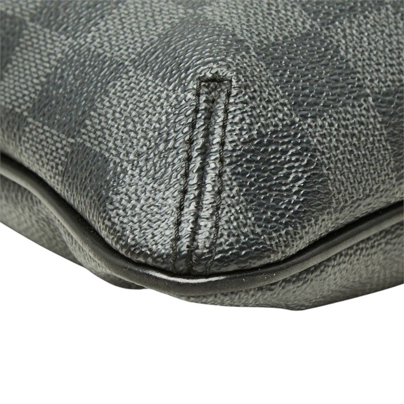 Louis Vuitton Damier Graphite Thomas Crossbody Shoulder Bag Black Leather — view 5