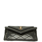 Saint Laurent Cassandra Gaby Card Case Black Lambskin — view 3