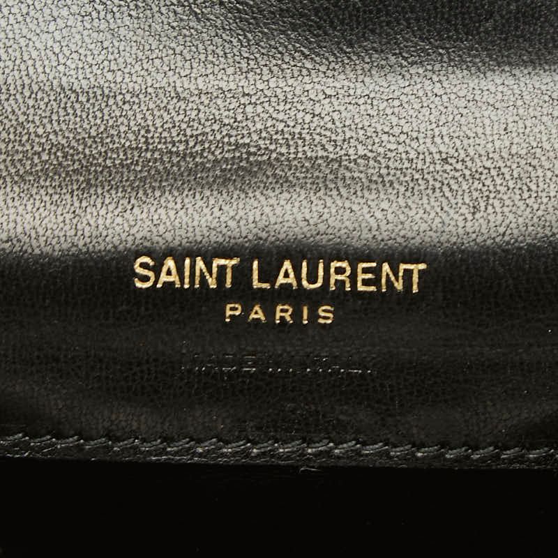 Saint Laurent Cassandra Gaby Card Case Black Lambskin — view 6