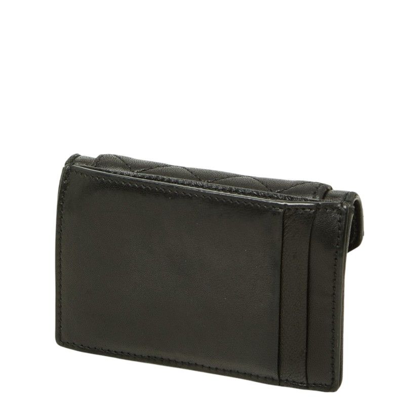 Saint Laurent Cassandra Gaby Card Case Black Lambskin — view 2
