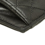 Saint Laurent Cassandra Gaby Card Case Black Lambskin — view 5