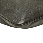 Gucci Guccissima Crossbody Shoulder Bag Dark Brown Leather — view 5