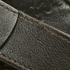 Gucci Guccissima Crossbody Shoulder Bag Dark Brown Leather — view 8