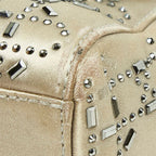 Dior Cannage Lady Dior 2-Way Shoulder Bag Greige Satin — view 4