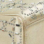 Dior Cannage Lady Dior 2-Way Shoulder Bag Greige Satin — view 7
