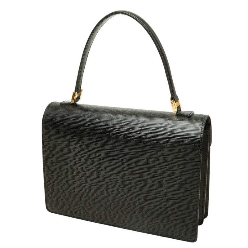 Louis Vuitton Epi Concorde Handbag Top Handle Noir Black Leather — view 2