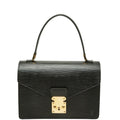 Louis Vuitton Epi Concorde Handbag Top Handle Noir Black Leather
