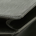 Louis Vuitton Epi Concorde Handbag Top Handle Noir Black Leather — view 7