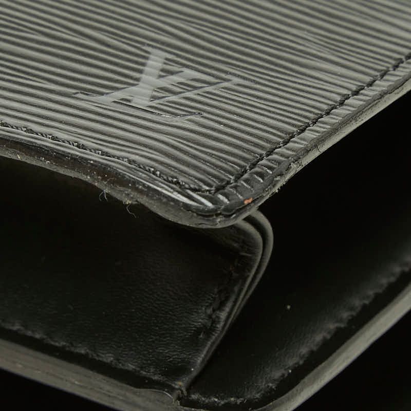Louis Vuitton Epi Concorde Handbag Top Handle Noir Black Leather — view 4