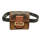 Louis Vuitton Monogram Bracelet Party Dauphine Airpods Case Brown Leather