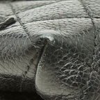 Chanel Uniform 2.55 Quilted Pouch Black Silver Leather — view 7