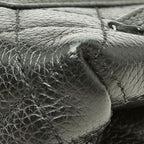 Chanel Uniform 2.55 Quilted Pouch Black Silver Leather — view 6