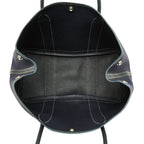Hermes Garden Party PM Tote Bag Navy Silver Toile Officier Negonda — view 8