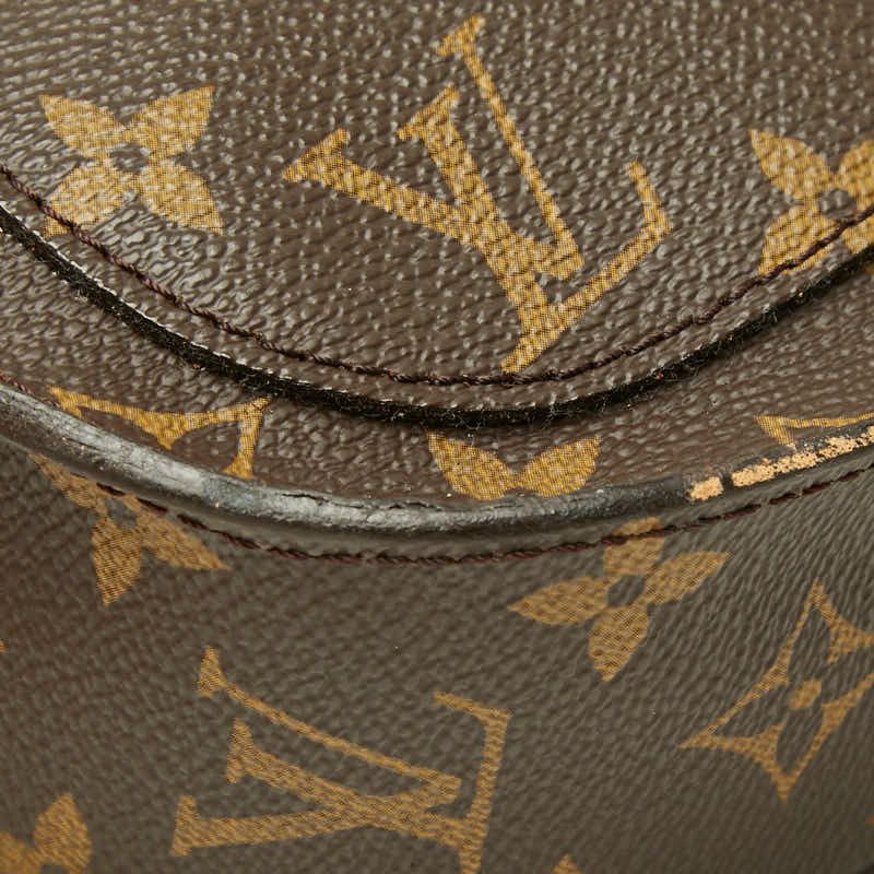 Louis Vuitton Monogram Saint-cloud GM Crossbody Shoulder Bag Brown Leather — view 7