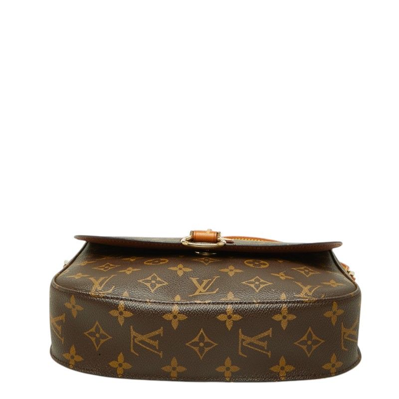 Louis Vuitton Monogram Saint-cloud GM Crossbody Shoulder Bag Brown Leather — view 3