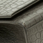 Saint Laurent YSL Logo Kate Tassel Croco Embossed Crossbody Chain Shoulder Bag — view 5