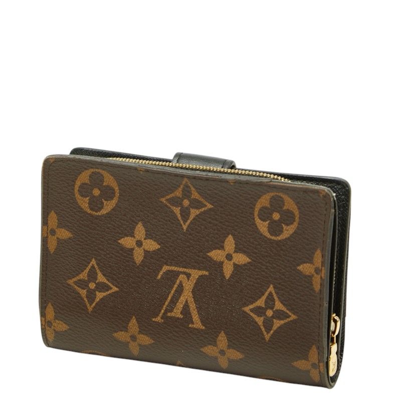 Louis Vuitton Monogram Reverse Portefeuille Juliette Bifold Wallet Brown Leather — view 2