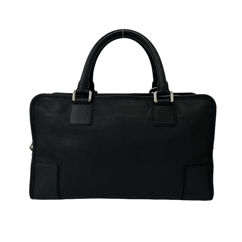 Loewe Amazona 36 Anagram Logo Stamp Leather 2-Way Shoulder Bag Black — view 3