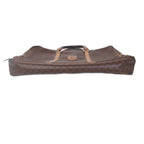 Celine Vintage Macadam Pattern Business Bag Paneled Design Leather Brown — view 3