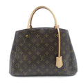 Louis Vuitton Montaigne MM Monogram Shoulder Bag Canvas Brown