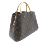 Louis Vuitton Montaigne MM Monogram Shoulder Bag Canvas Brown — view 2