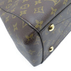 Louis Vuitton Montaigne MM Monogram Shoulder Bag Canvas Brown — view 4