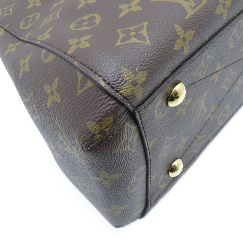 Louis Vuitton Montaigne MM Monogram Shoulder Bag Canvas Brown — view 4