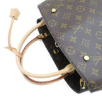 Louis Vuitton Montaigne MM Monogram Shoulder Bag Canvas Brown — view 7