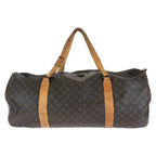 Louis Vuitton Monogram Sac Polochon Brown Gold Leather Boston Bag — view 2