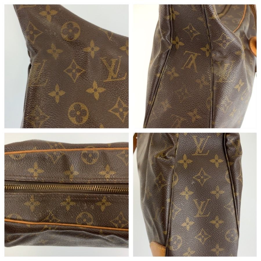 Louis Vuitton Monogram Boulogne Brown Gold Leather Shoulder Bag — view 7