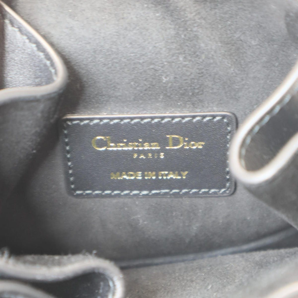 Dior C'est Medium CD Embossed Calfskin Shoulder Bag Black — view 6