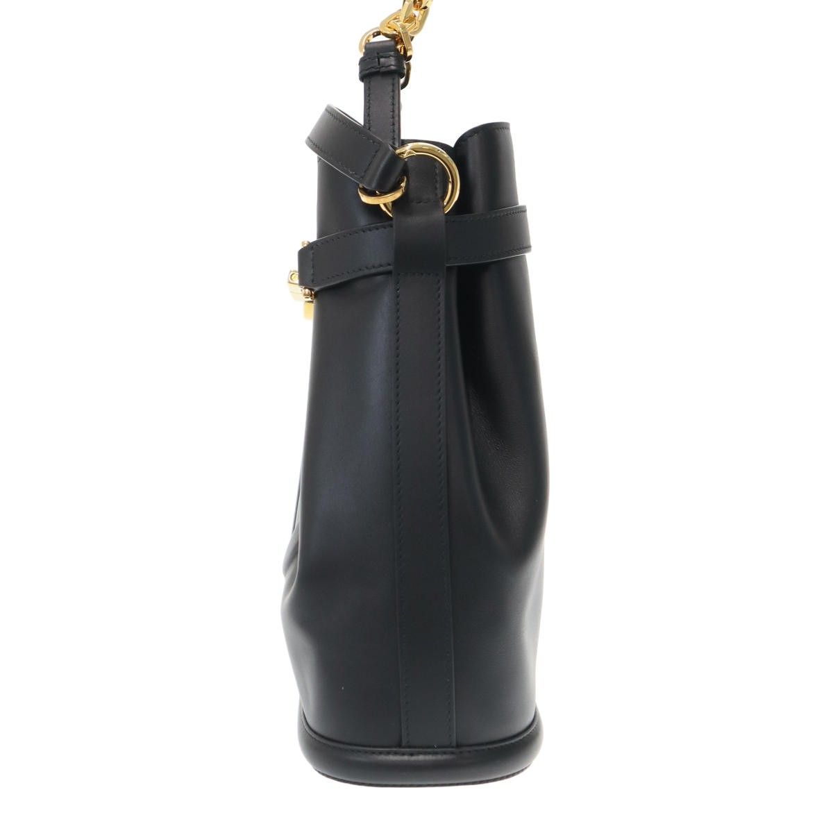 Dior C'est Medium CD Embossed Calfskin Shoulder Bag Black — view 3