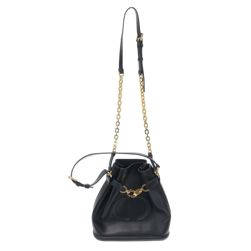 Dior C'est Medium CD Embossed Calfskin Shoulder Bag Black — view 2