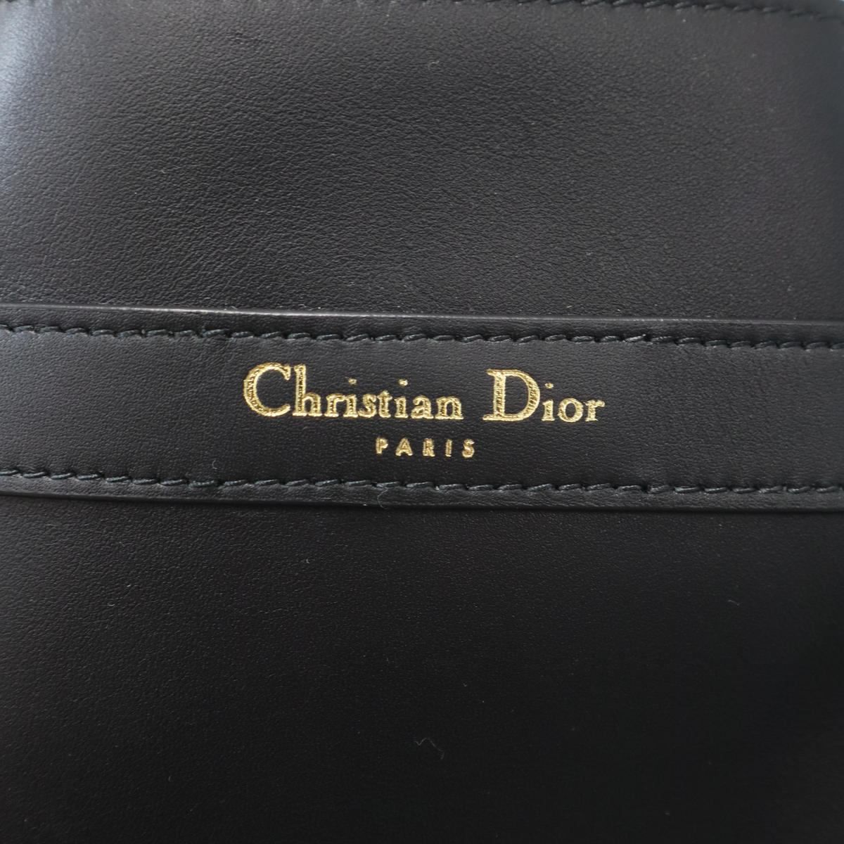 Dior C'est Medium CD Embossed Calfskin Shoulder Bag Black — view 5