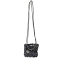 Chanel 22 Mini Denim Hand Bag Shoulder Handbag Black