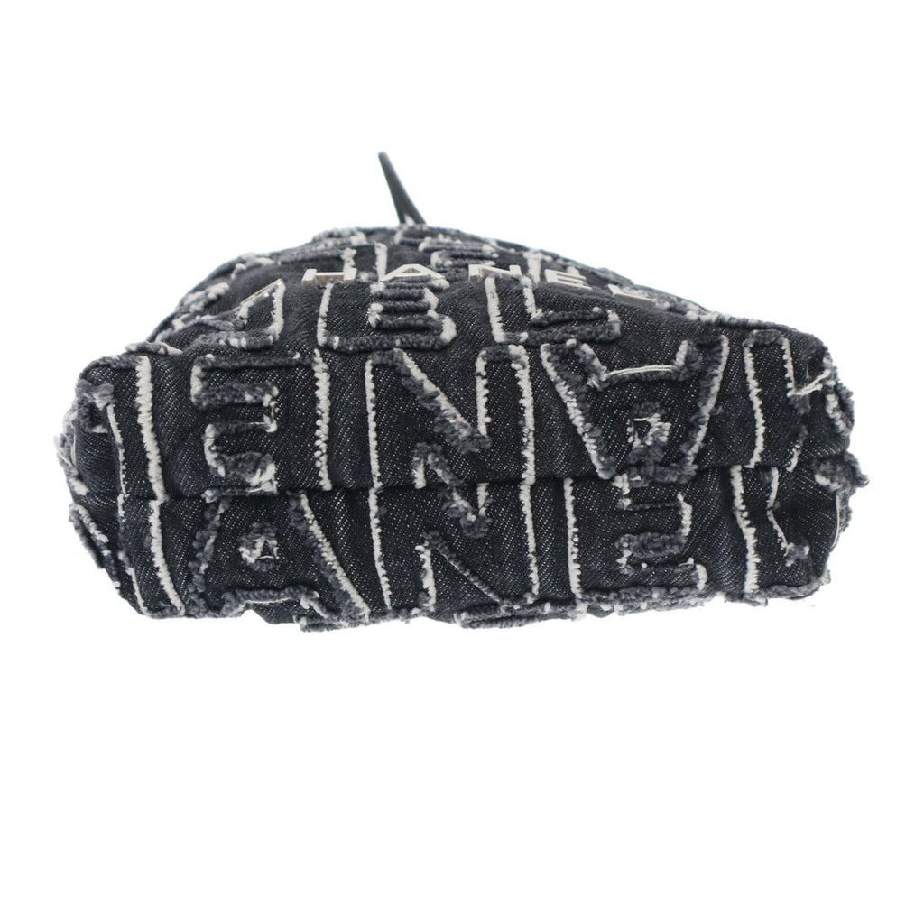 Chanel 22 Mini Denim Hand Bag Shoulder Handbag Black — view 4