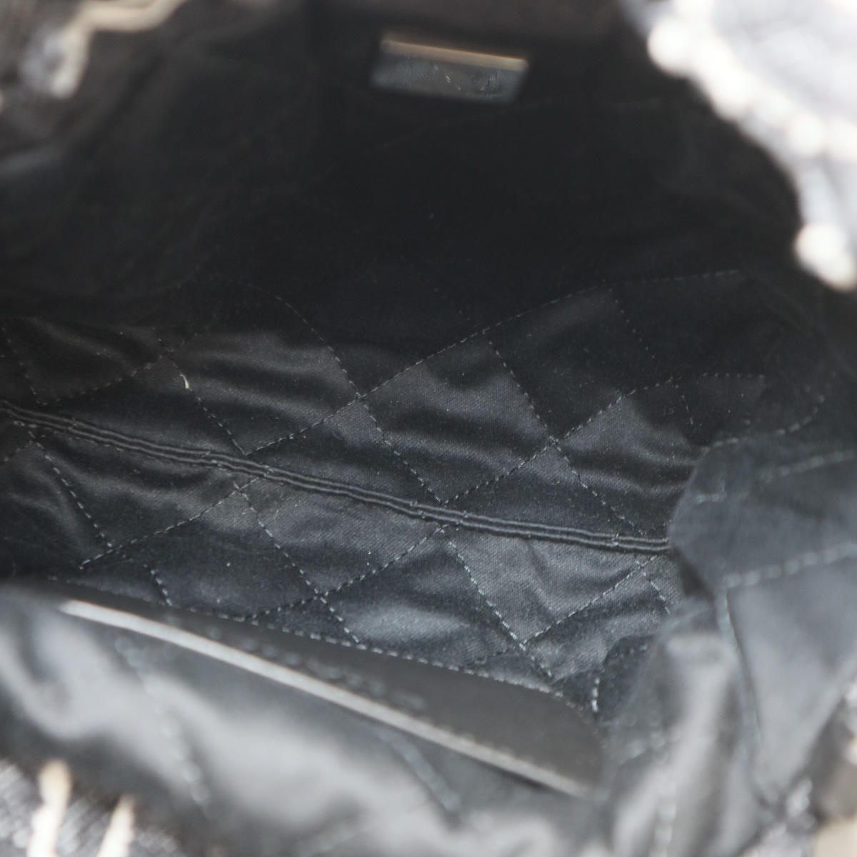 Chanel 22 Mini Denim Hand Bag Shoulder Handbag Black — view 6