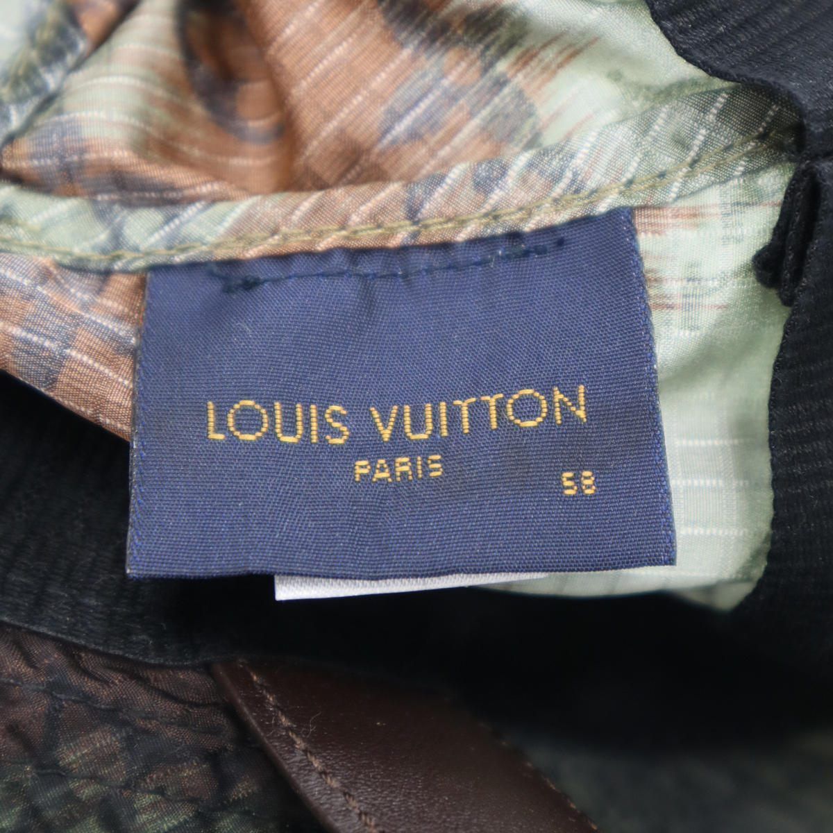 Louis Vuitton Bonnet Ikat Bucket Hat Khaki 58 — view 5