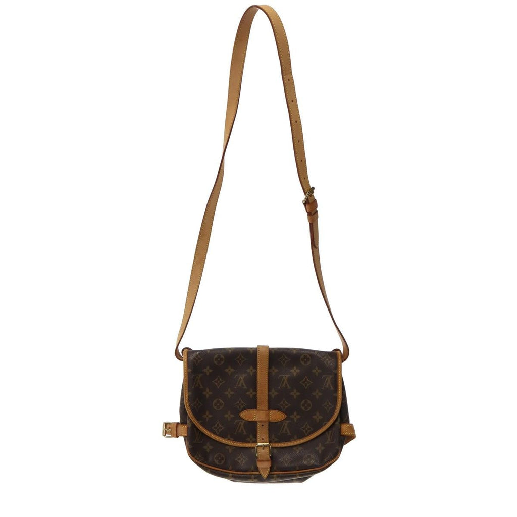 Louis Vuitton Saumur 30 Monogram Shoulder Bag Brown — view 2