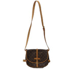 Louis Vuitton Saumur 30 Monogram Shoulder Bag Brown — view 2