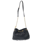 Dior Macro Cannage Ami Small Ami Chain Shoulder Bag Black
