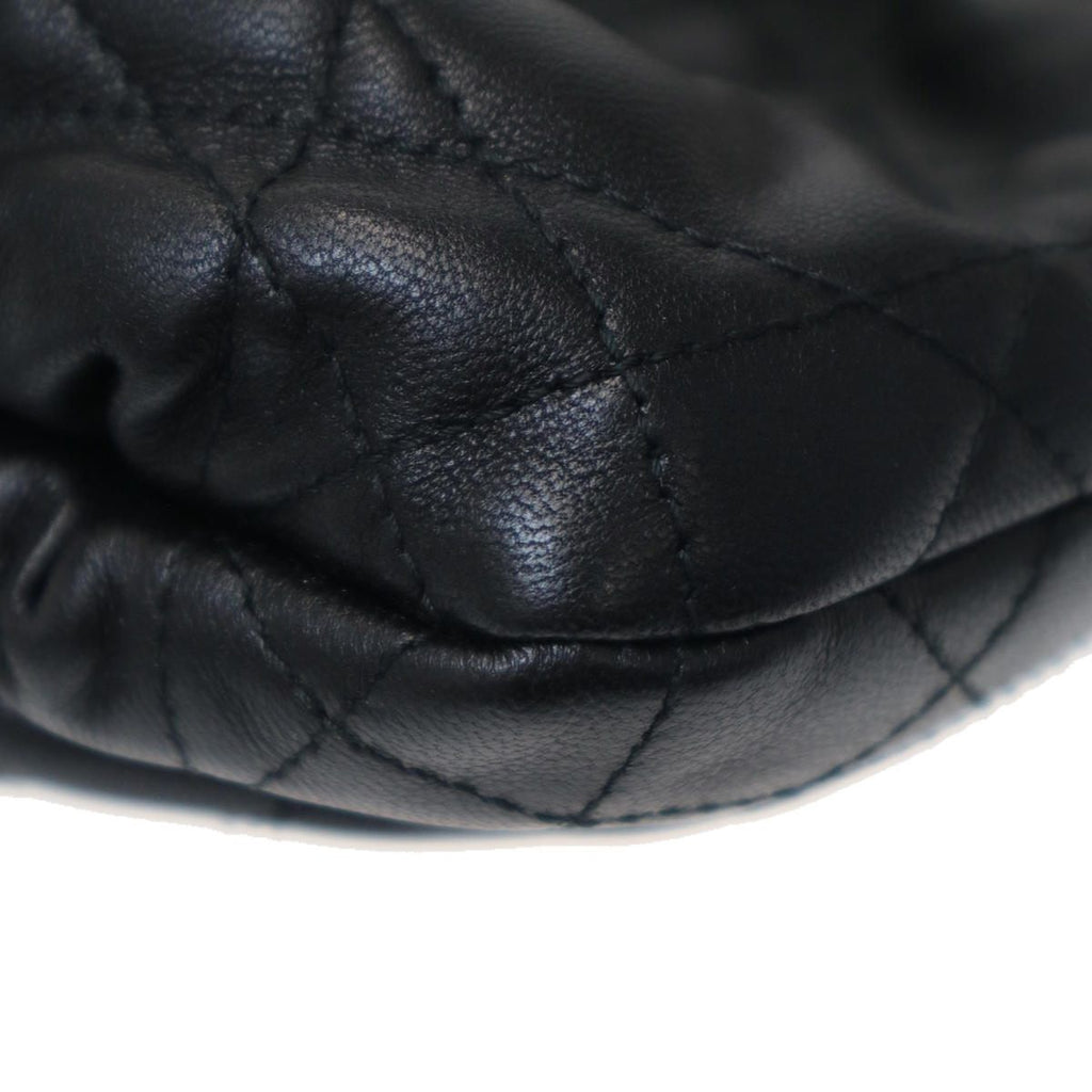Dior Macro Cannage Ami Small Ami Chain Shoulder Bag Black — view 8