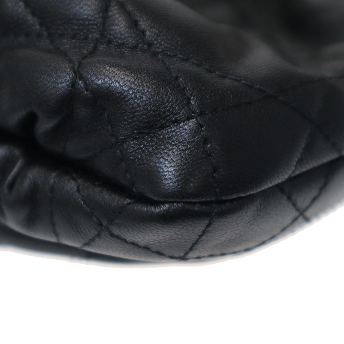 Dior Macro Cannage Ami Small Ami Chain Shoulder Bag Black — view 8