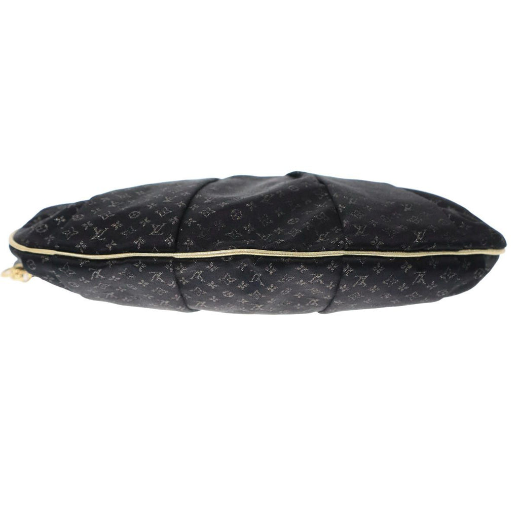 Louis Vuitton Monogram Satin Kiss Lock Chain Bag Black — view 4