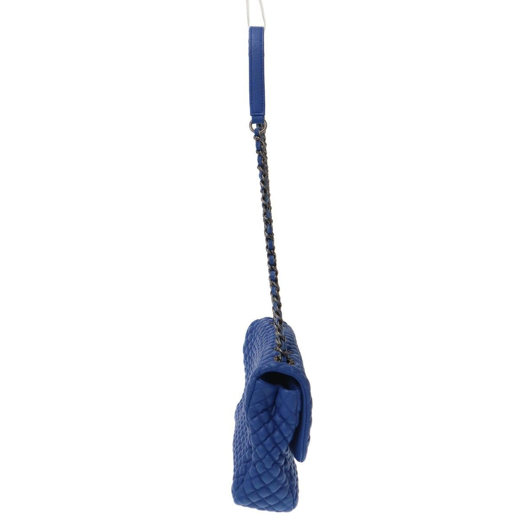 Chanel Micro Quilted Shoulder Bag Blue — view 3