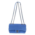 Chanel Micro Quilted Shoulder Bag Blue