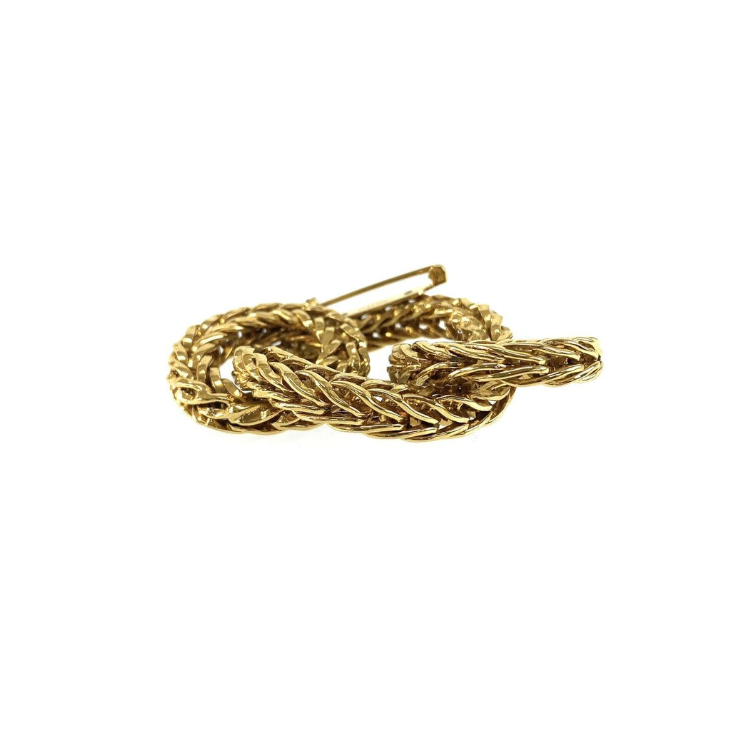 Chanel Vintage CC Logo Gold Metal Brooch — view 6