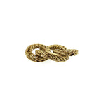 Chanel Vintage CC Logo Gold Metal Brooch — view 7