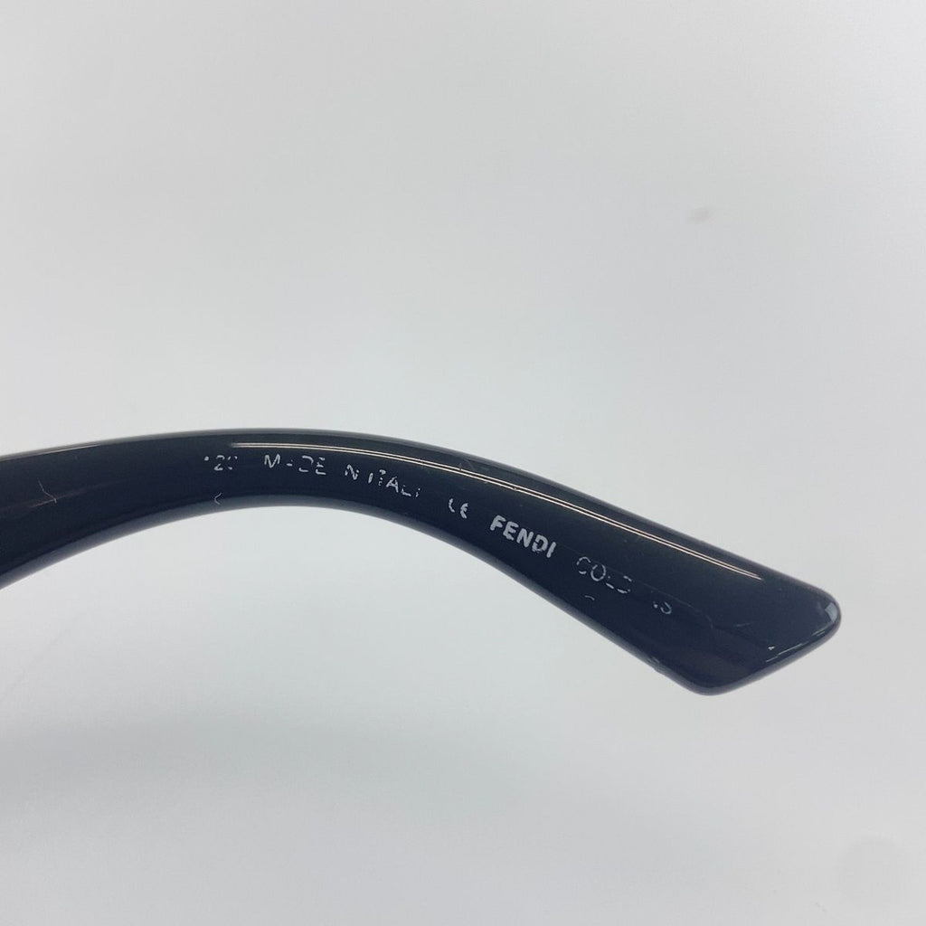Fendi FF Logo Black Silver Acetate Sunglasses Eyewear — view 4