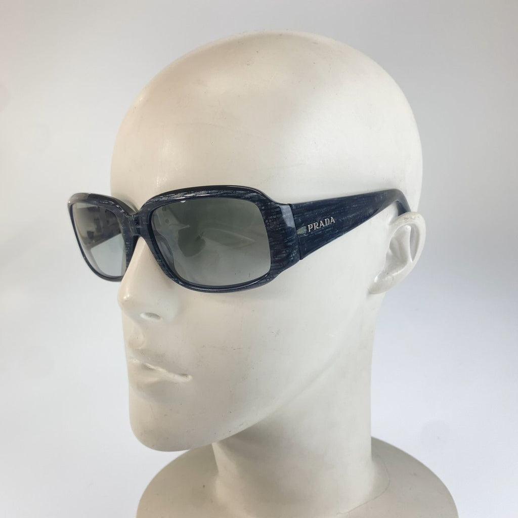 Prada Logo Marble Gray Acetate Sunglasses Eyewear — view 8